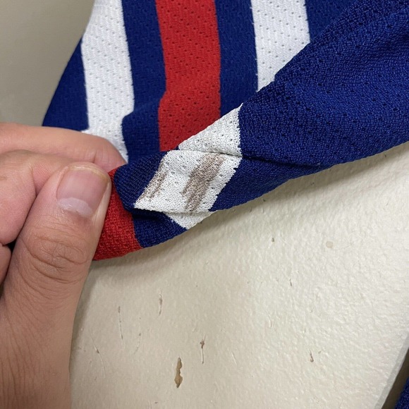 Vintage 90s CCM Air Knit NEW YORK RANGERS Mens NHL Team JERSEY XL - Picture 8 of 11
